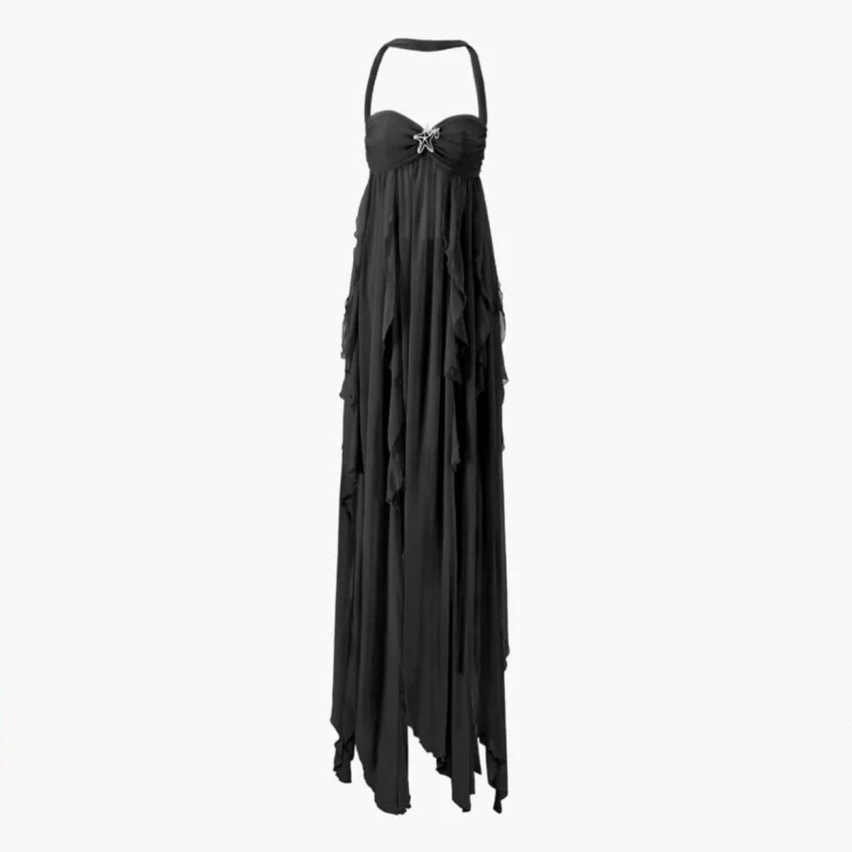Aurelia | Damen Rückenfreies Maxikleid Volants – Rückenfrei Maxi Volant 2026