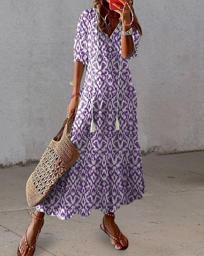 Coris - Figurschmeichelndes Boho-Kleid