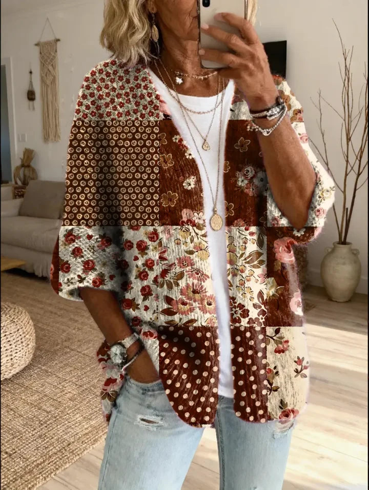 Stevena – Pullover Mit Elegantem Blumenmuster