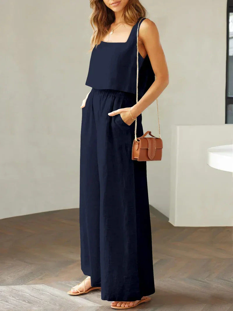 Isabella | Damen Set aus Top und Hose für stilvolle Outfits