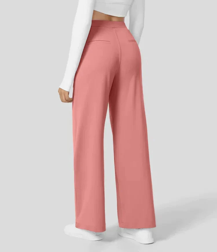 Sauzy | Hochtaillierte Stretch-Hose mit geradem Bein