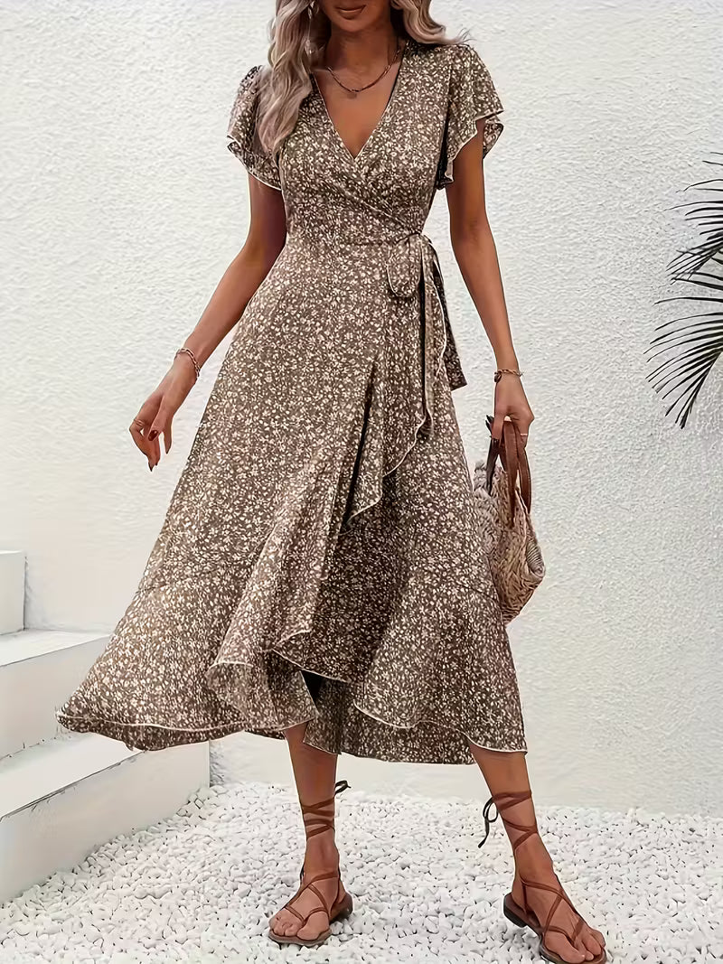Elara | Fließendes, Bauch-umspielendes Wickelkleid