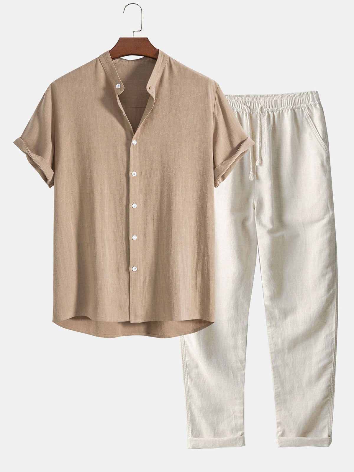 Enrico | Elegantes Ensemble aus Leinenhemd und Hose