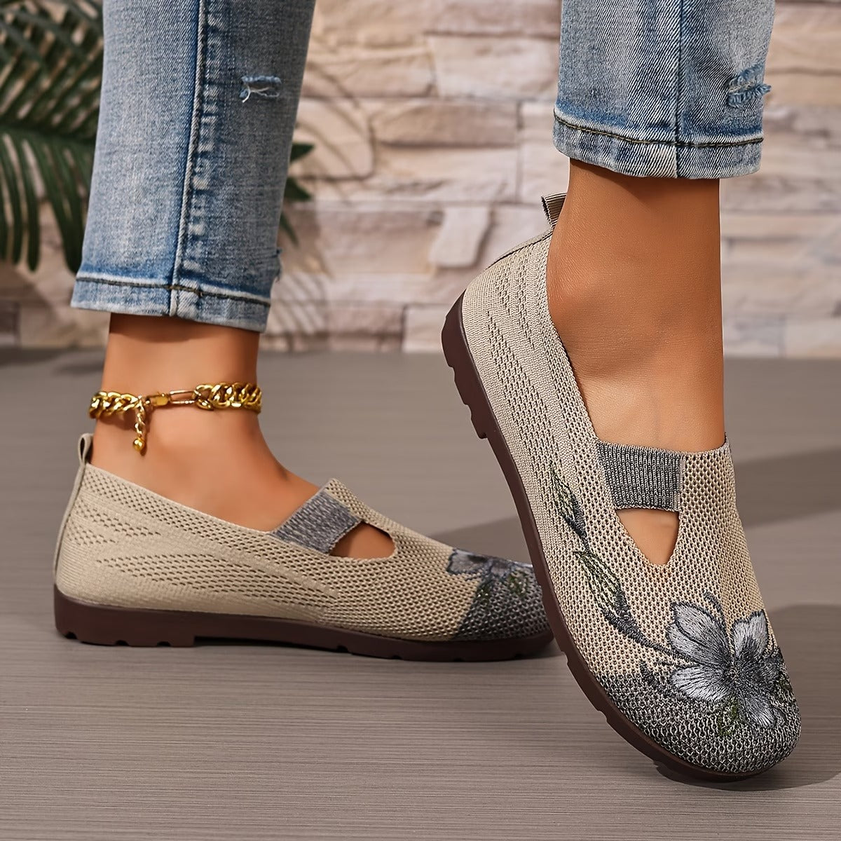 Xara - floraler Slipper
