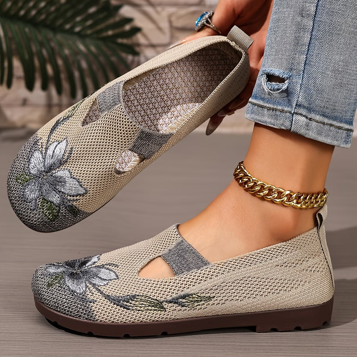 Xara - floraler Slipper