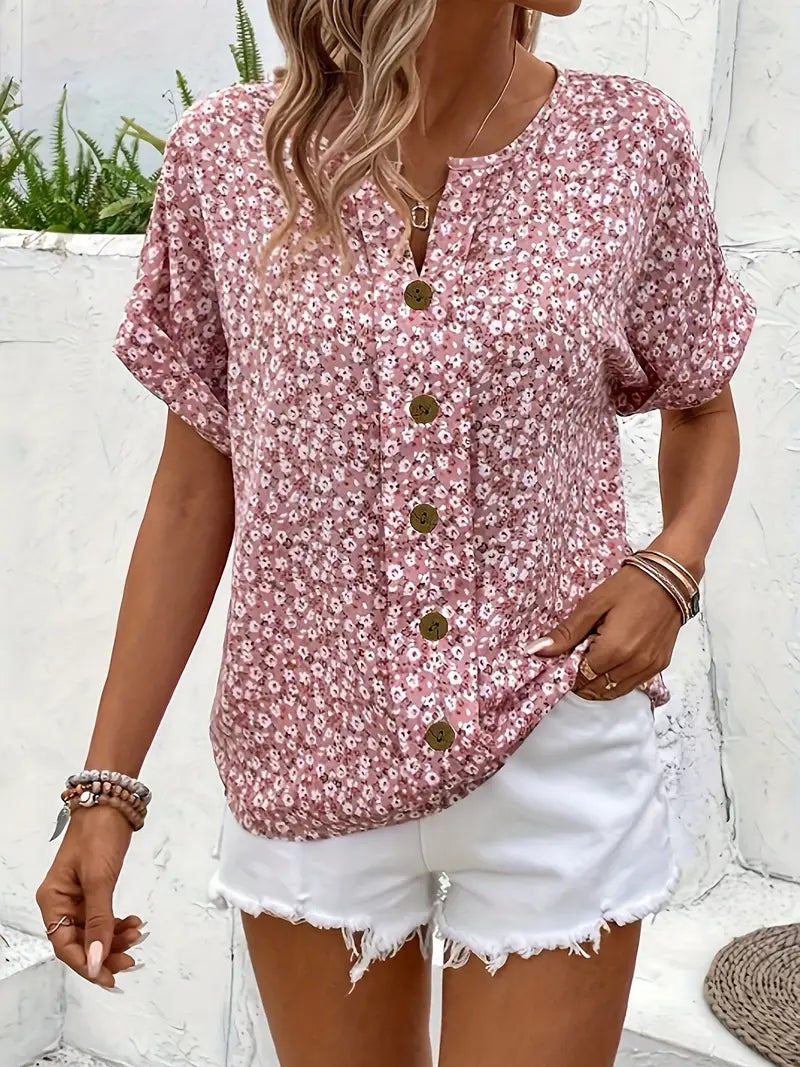 Isabella | Stilvolle Bluse mit floralen Details