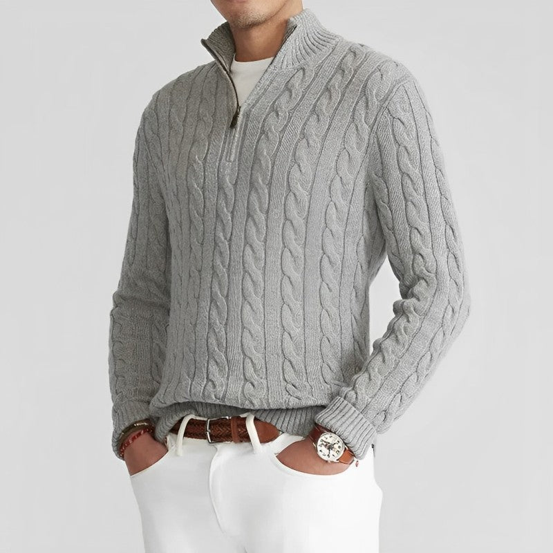 Herren-Pullover mit Rundhalsausschnitt - ACKLEY