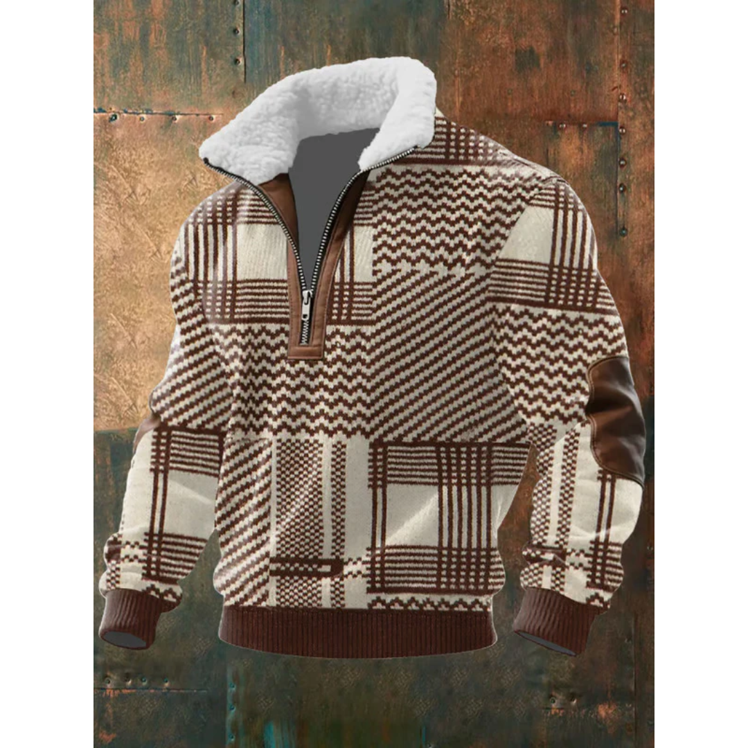 Ibrahima – Fleece Rollkragen Pullover Mit Reißverschluss