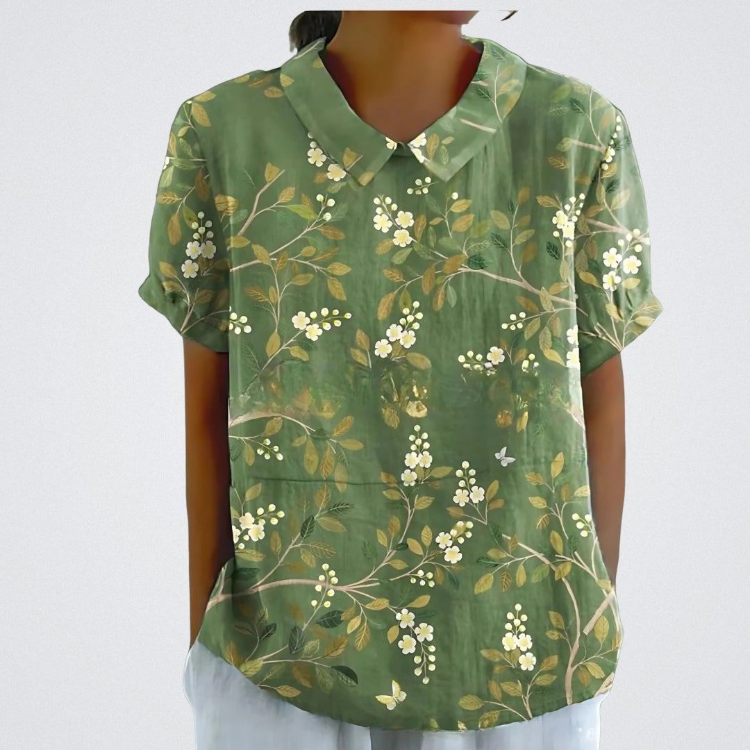 Emilia | Moderne Bluse mit Blumenmuster