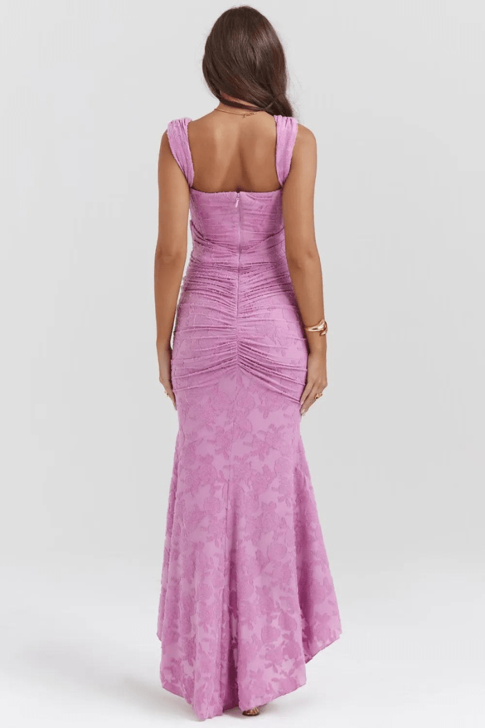 Annika | Damen Korsett Maxikleid Rüschen – Elegantes Korsett Maxi Kleid 2026
