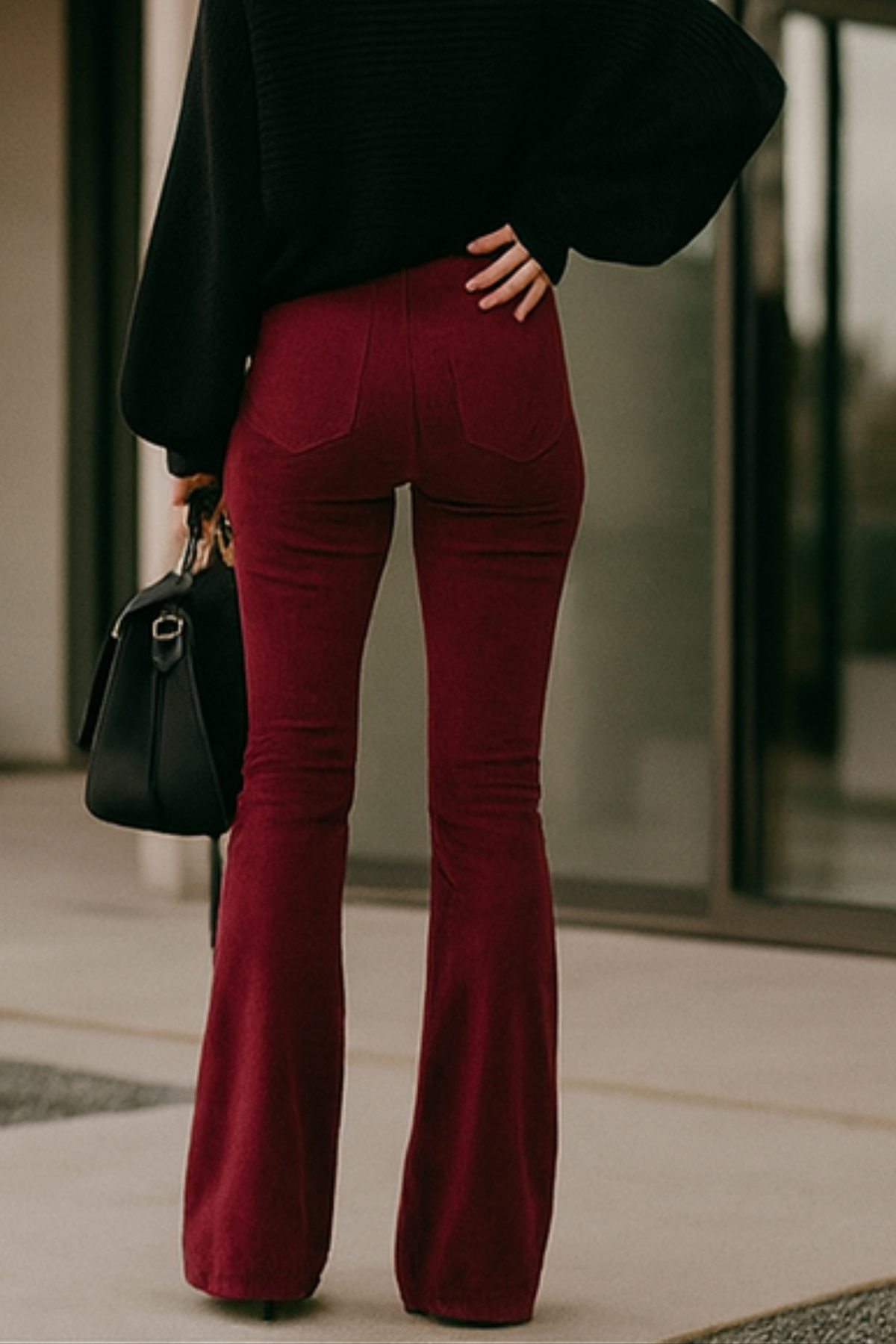 Cassidy | Damen Cord Schlaghose Retro Elegant Modern