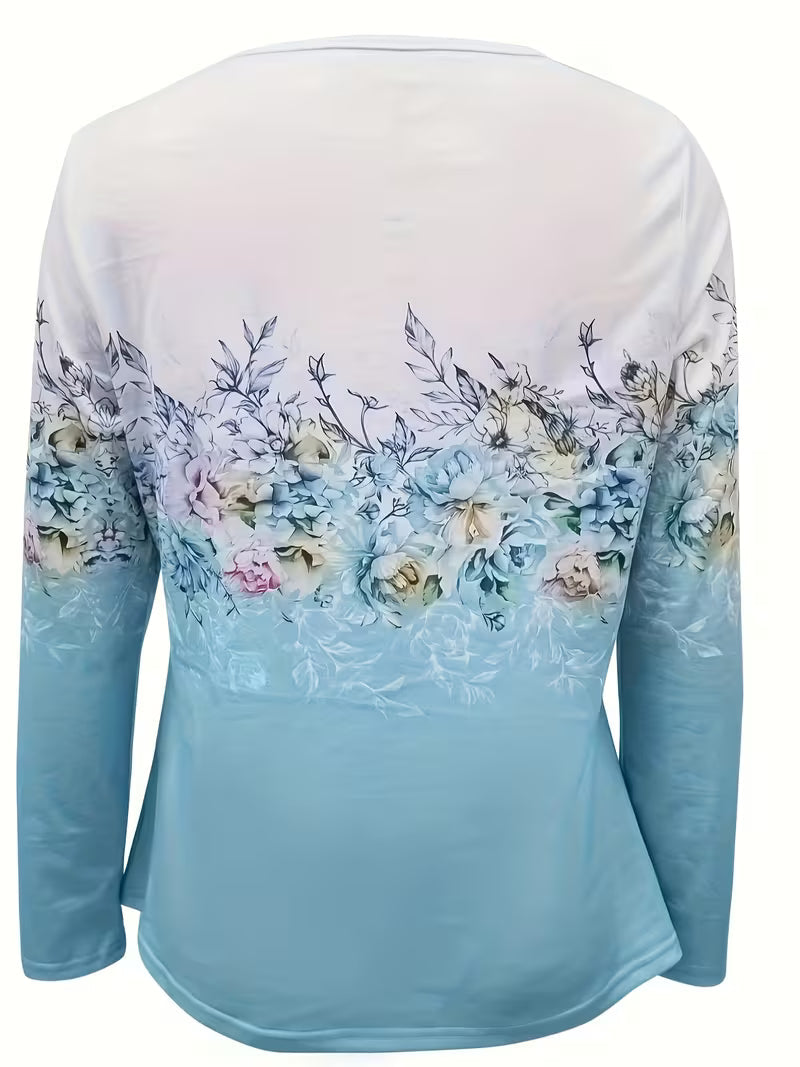 Tishna – Elegantes Oberteil Mit Grafischem Blumenmuster