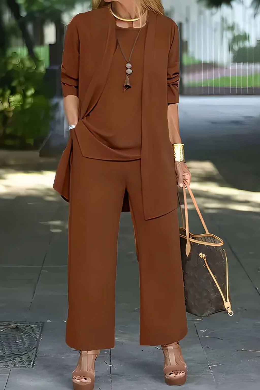 Wanda | Damen Elegantes 3-Teiliges Kleiderset – Koordiniertes Kleid Set Formal 2026