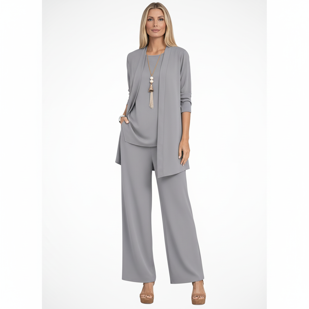 Wanda | Damen Elegantes 3-Teiliges Kleiderset – Koordiniertes Kleid Set Formal 2026