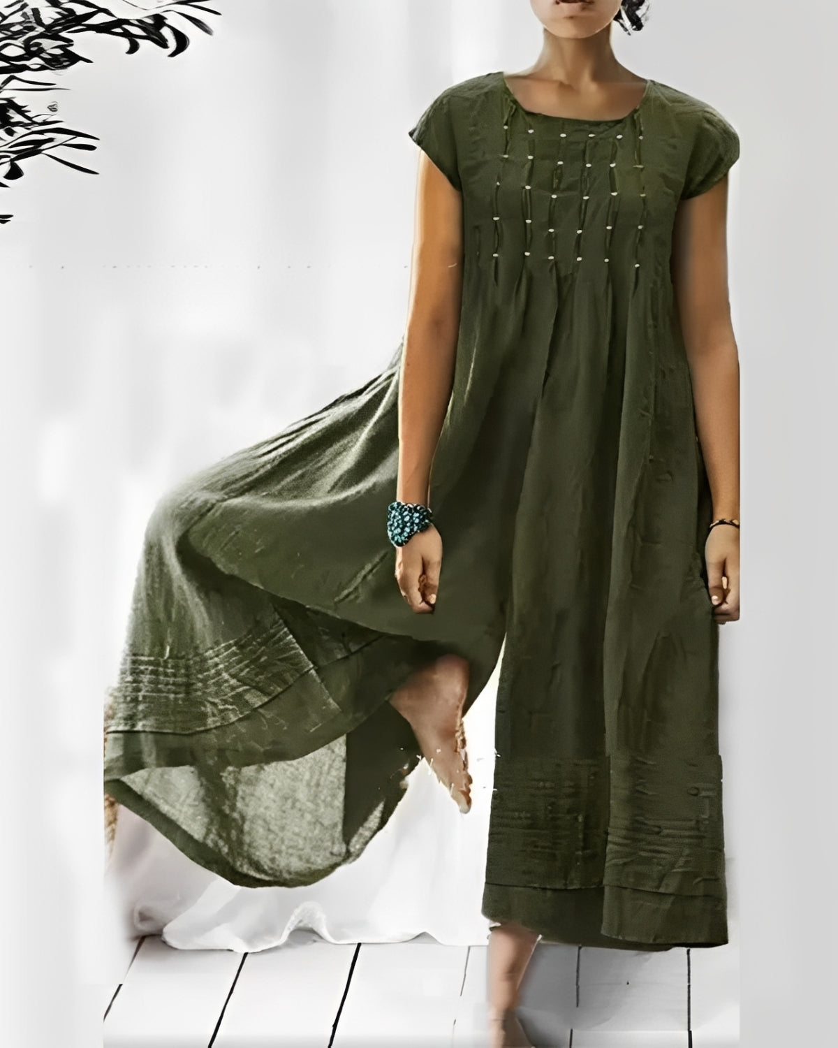 Claudia - Stilvoller kurzärmeliger Jumpsuit für Damen