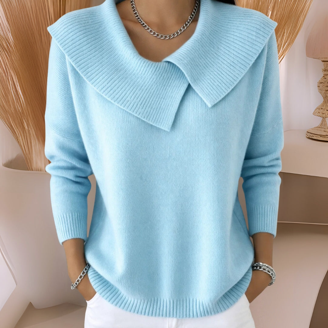 Jennifer™ | Strickpullover mit weichem Kragen