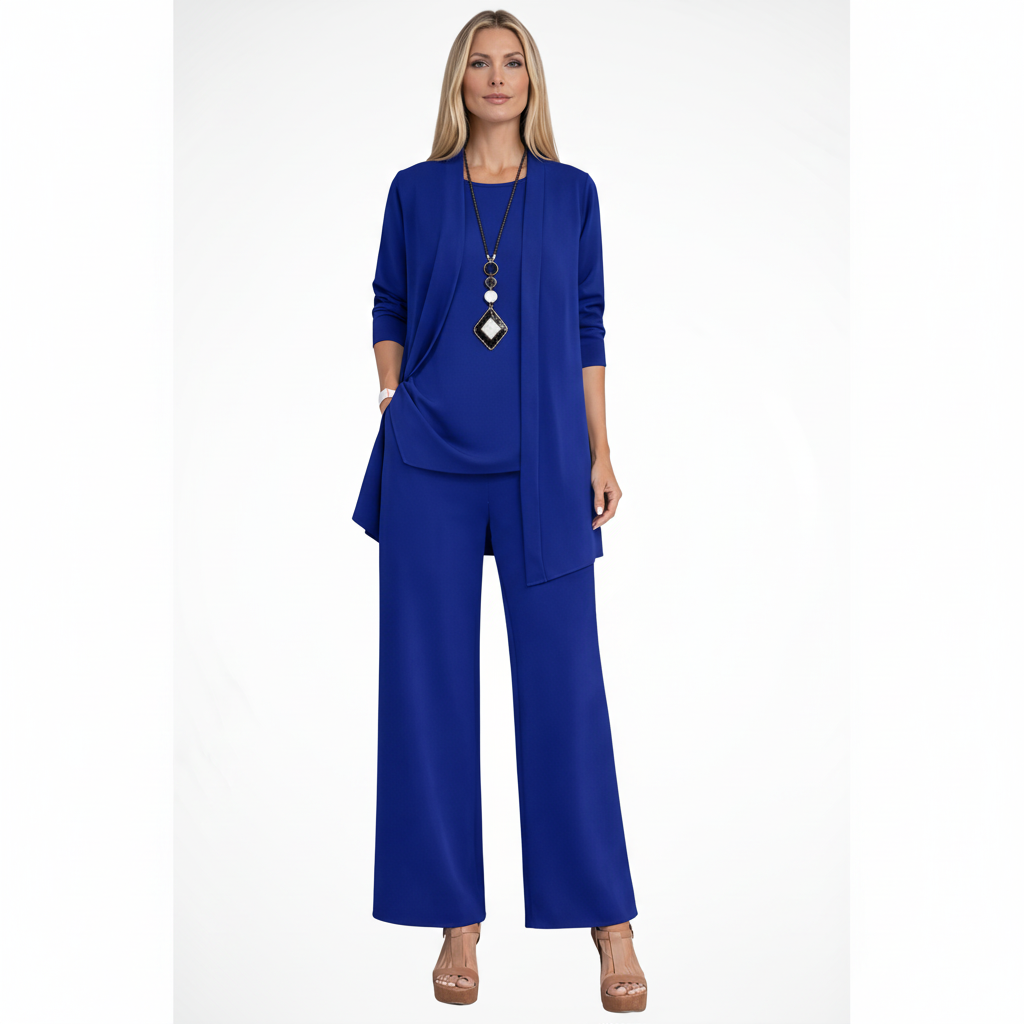 Wanda | Damen Elegantes 3-Teiliges Kleiderset – Koordiniertes Kleid Set Formal 2026