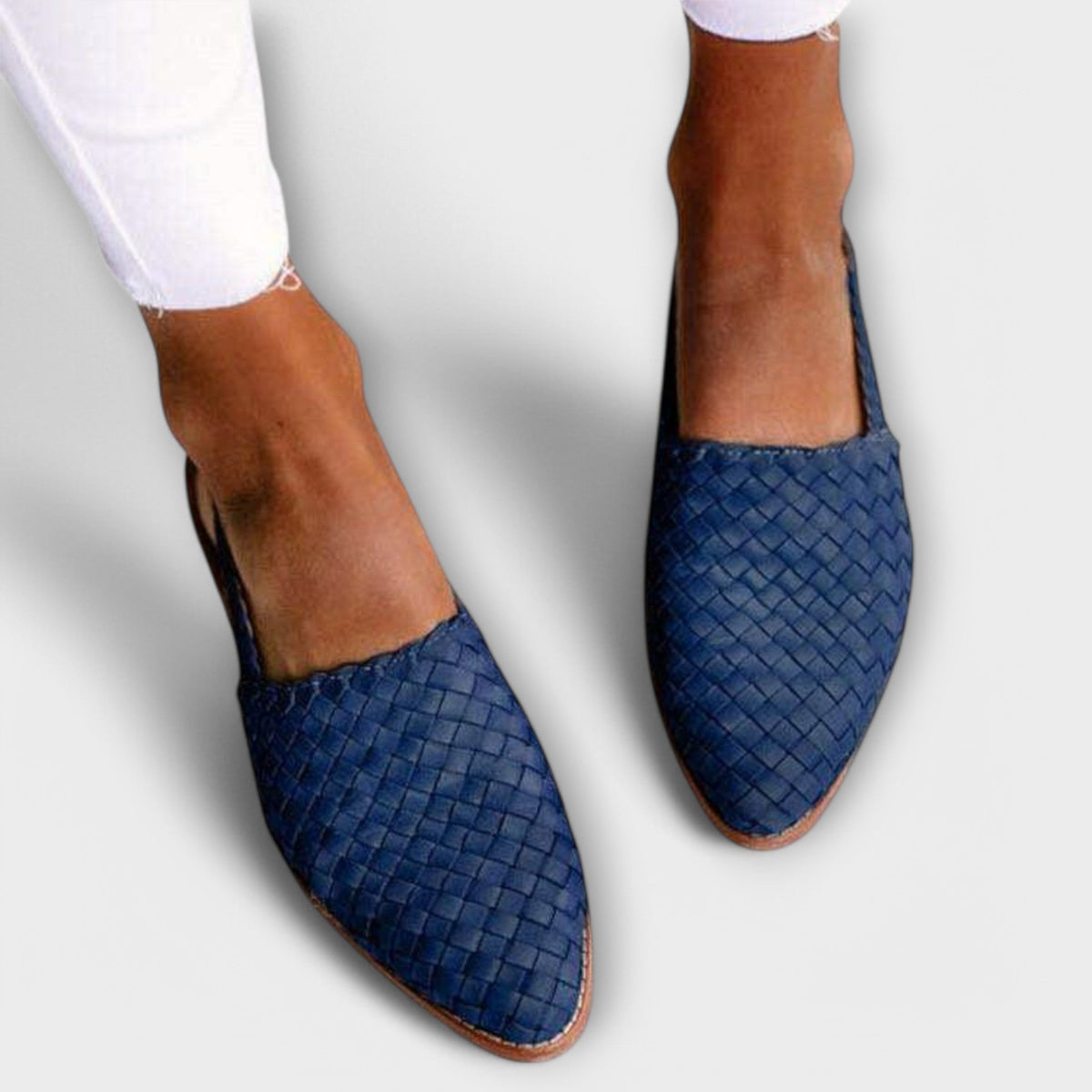 Jesselle - Gewebte Slingback-Ballerinas