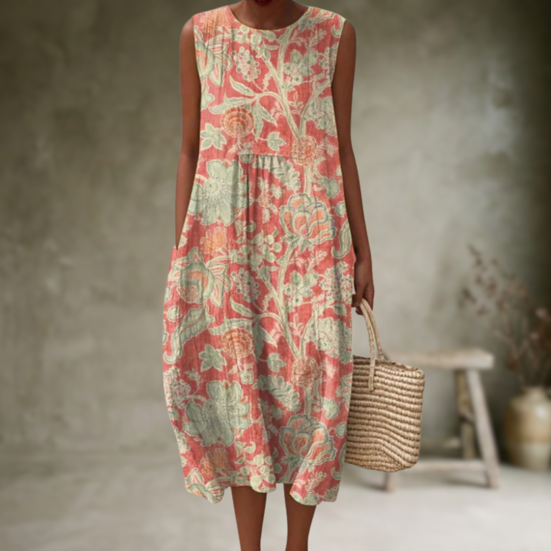 Natia – Ärmelloses Midi-Kleid Aus Baumwolle