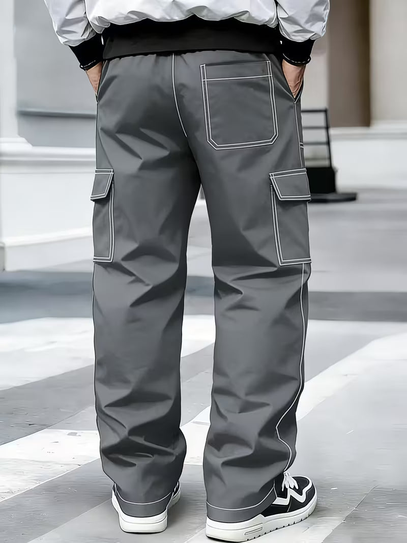Jamein – Cargohose Mit Kontrastnähten