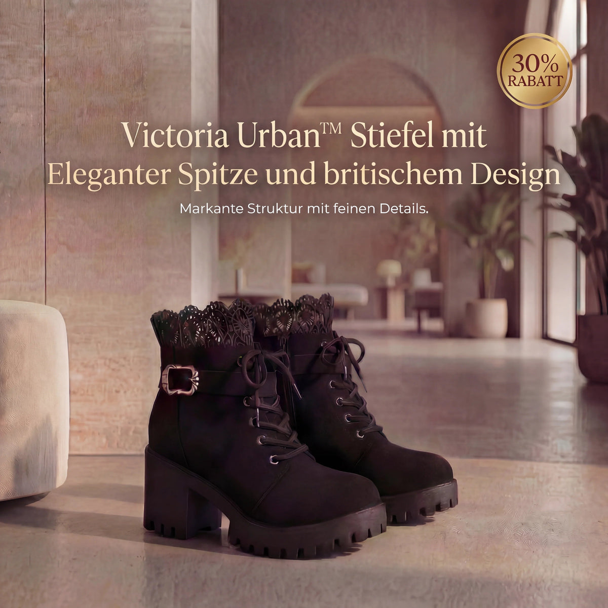 Victoria Urban™ Stiefel mit Eleganter Schnürung und britischem Design