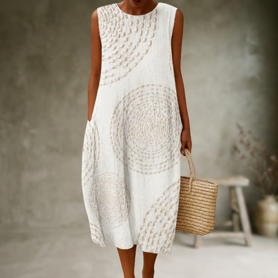 Natia – Ärmelloses Midi-Kleid Aus Baumwolle