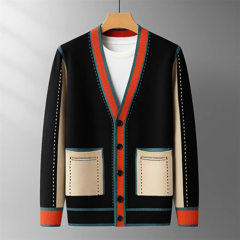 Lajos – Strickjacke Aus Wolle Mit Taschen