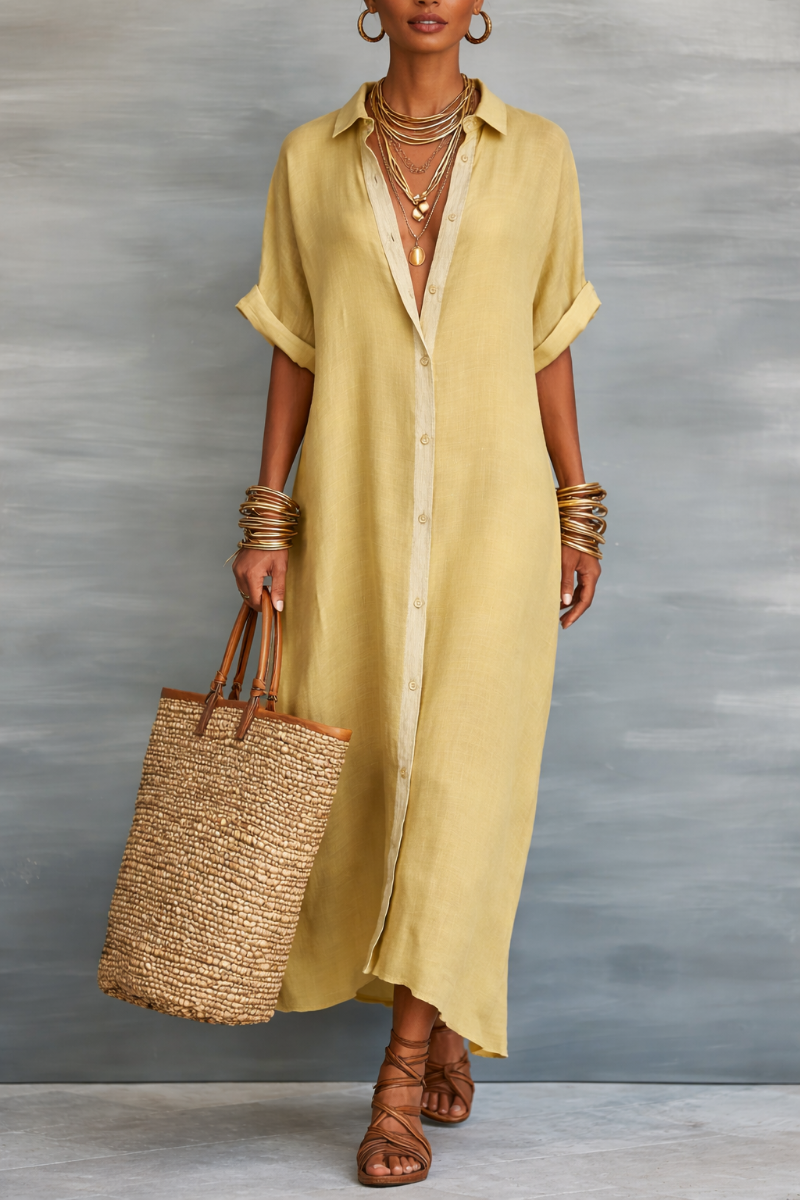 Manelle™ | Maxikleid mit minimalistischer Linie