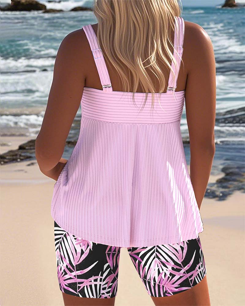 Azmina Farbenfrohes Tankini-Set – Helle, lebendige Bademode für den Sommer