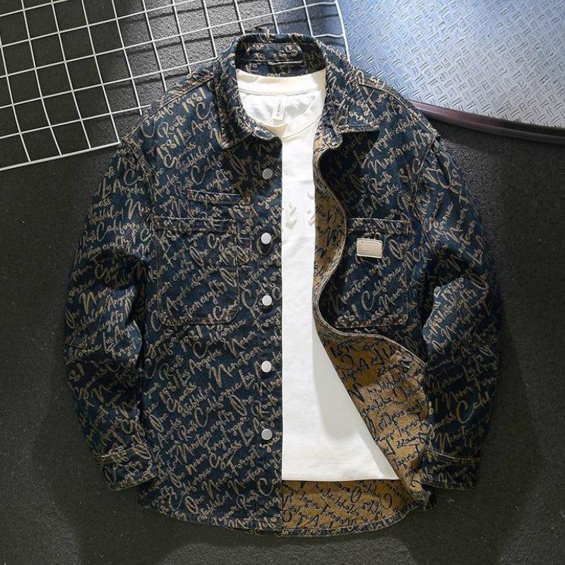 Godfrey – Jeansjacke mit Bibelvers