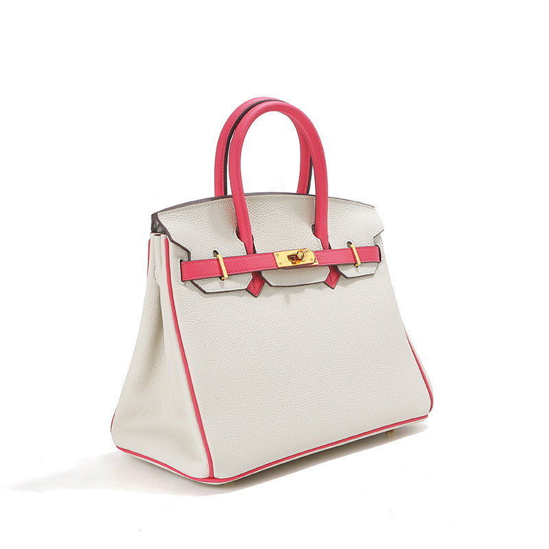 Jane – Premium-Handtasche aus echtem genarbtem Leder
