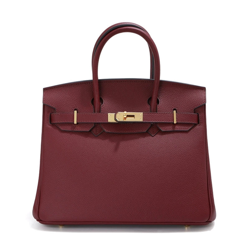 Jane – Premium-Handtasche aus echtem genarbtem Leder