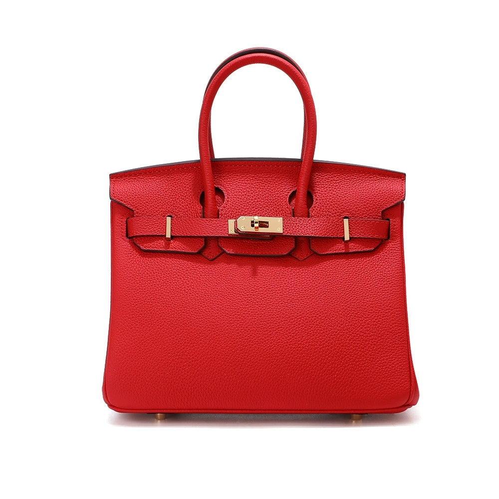 Jane – Premium-Handtasche aus echtem genarbtem Leder
