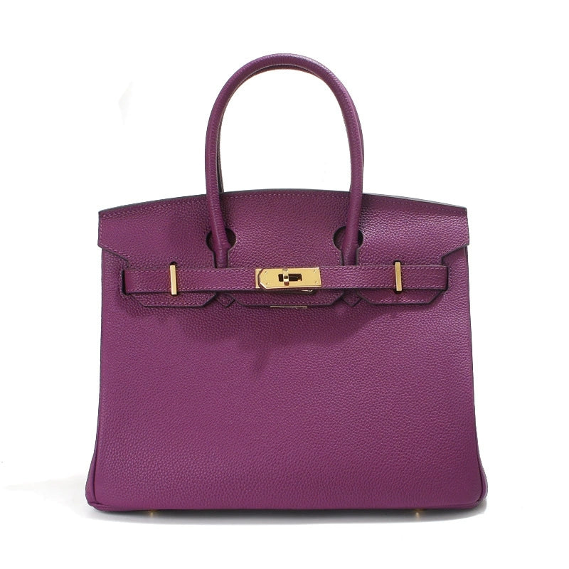 Jane – Premium-Handtasche aus echtem genarbtem Leder