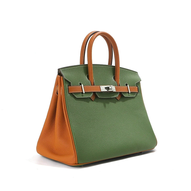 Jane – Premium-Handtasche aus echtem genarbtem Leder