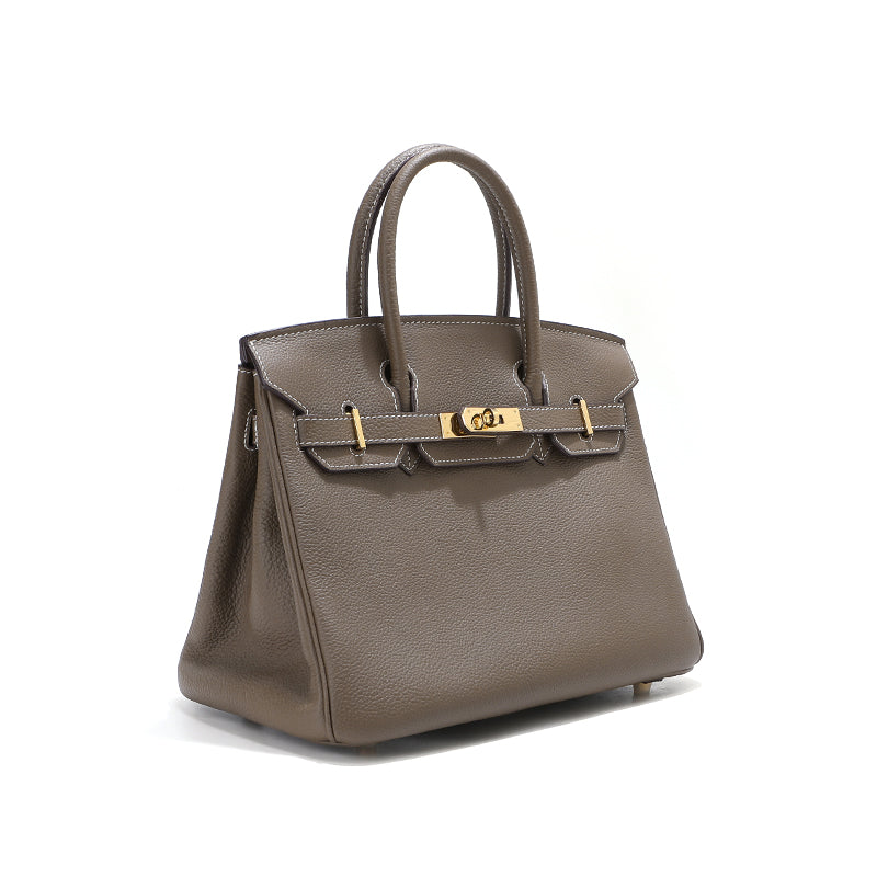 Jane – Premium-Handtasche aus echtem genarbtem Leder