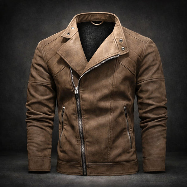 Jure – Lederjacke Mit Reißverschluss