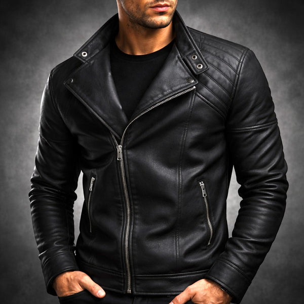 Jure – Lederjacke Mit Reißverschluss