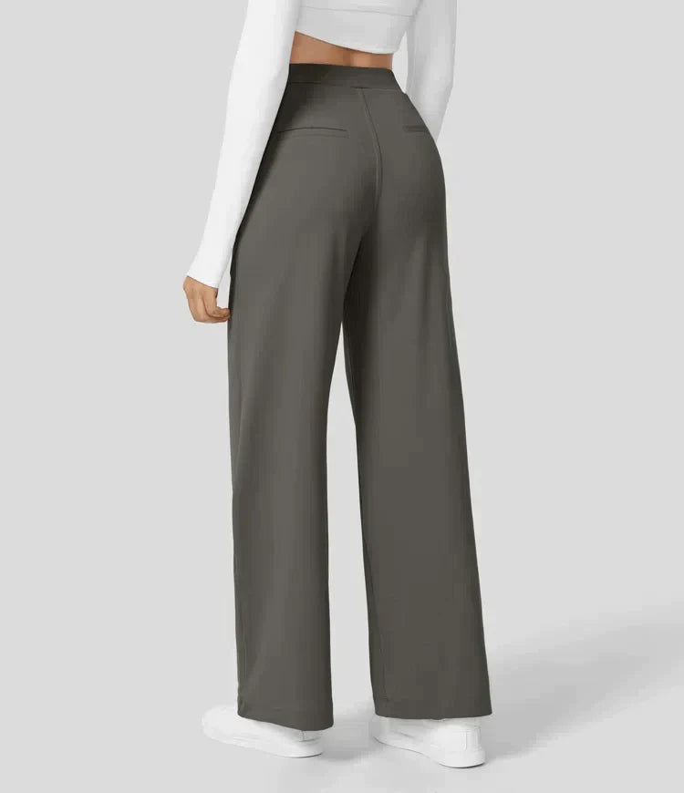 Sauzy | Hochtaillierte Stretch-Hose mit geradem Bein