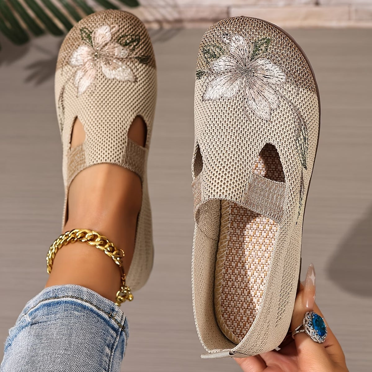 Xara - floraler Slipper