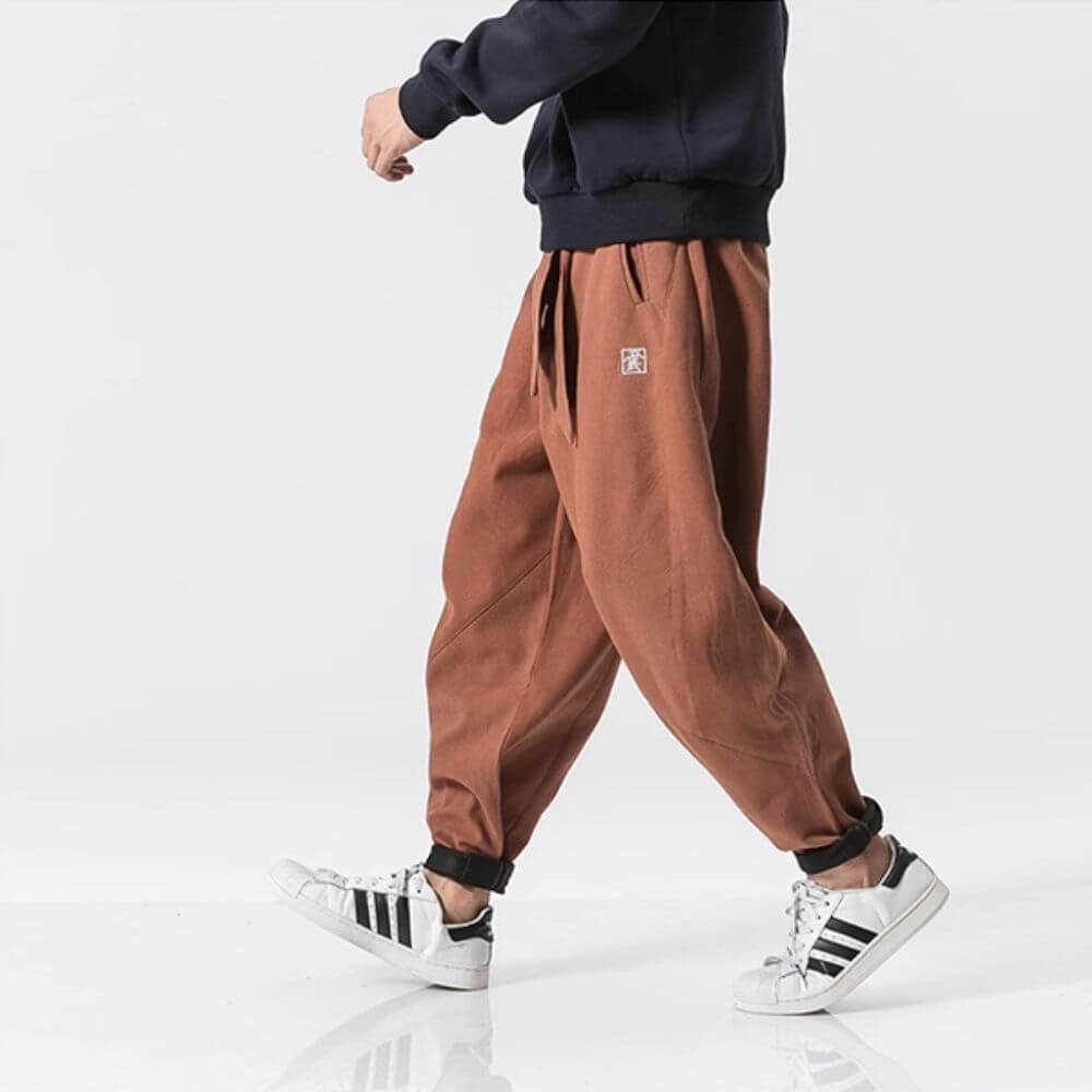 Herren-Baggy-Hose aus Leinen - Iker