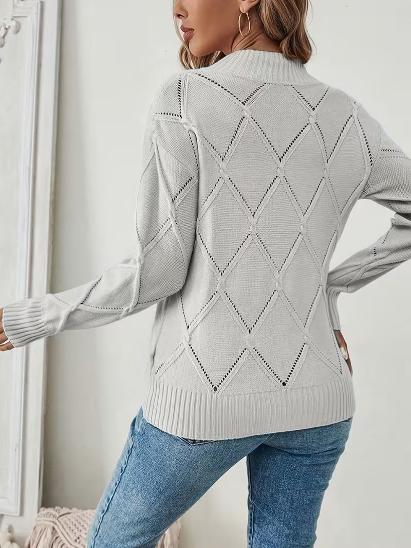 Sirinia – Strickpullover mit Rundhalsausschnitt
