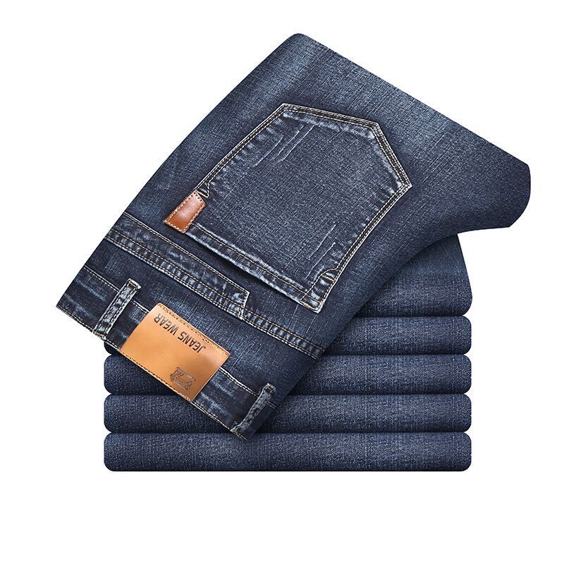 Hochwertige, in vier Richtungen dehnbare Slim-Fit-Jeans für Herren
