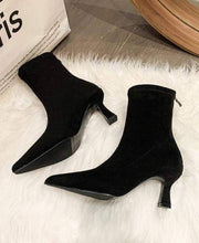 Schwarzes Wildleder
