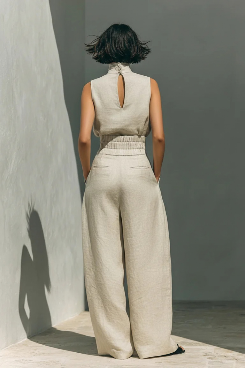Livia | Elegantes Leinen Ensemble für den Sommer