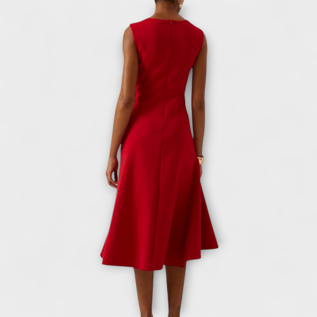 Elfriede | Damen Ärmelloses Midikleid Drapiert Asymmetrisch – Asymm. Midi Drapiert 2026
