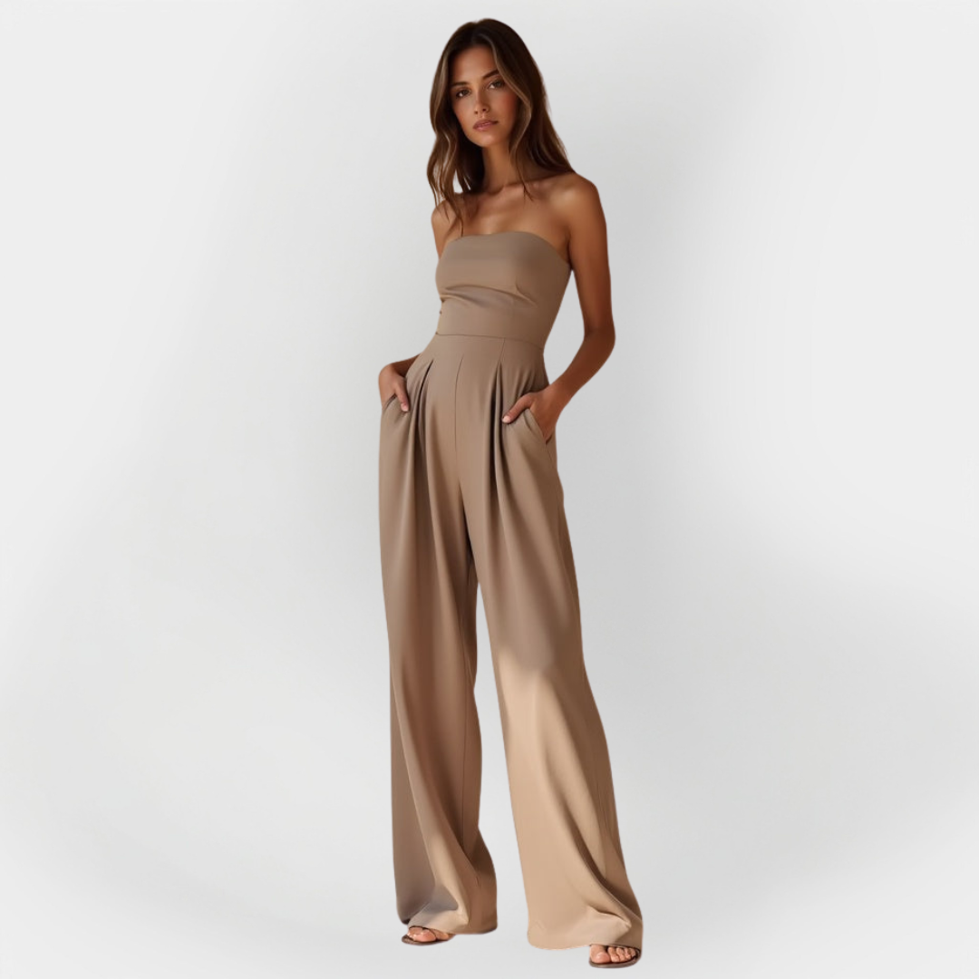 Zerya - Trägerloser Soft-Touch-Jumpsuit