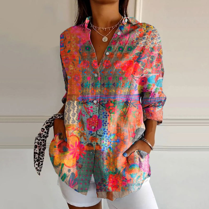 Anna – Elegante Bluse mit Blumenprint