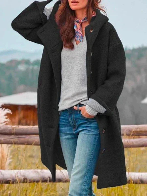 Janushi - Eleganter Winter Mantel Mit langen Ärmeln