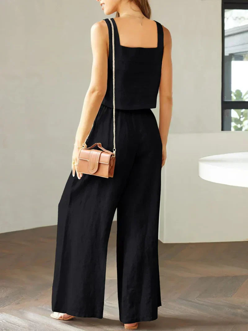 Scarlett | Damen Set Top Hose Koordiniert Elegant Modern